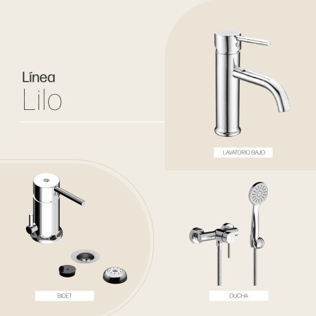 Juego Grifería FV Lilo Exterior Con Bidet CROMO