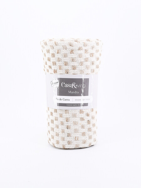 PIE DE CAMA MUNDRA BEIGE