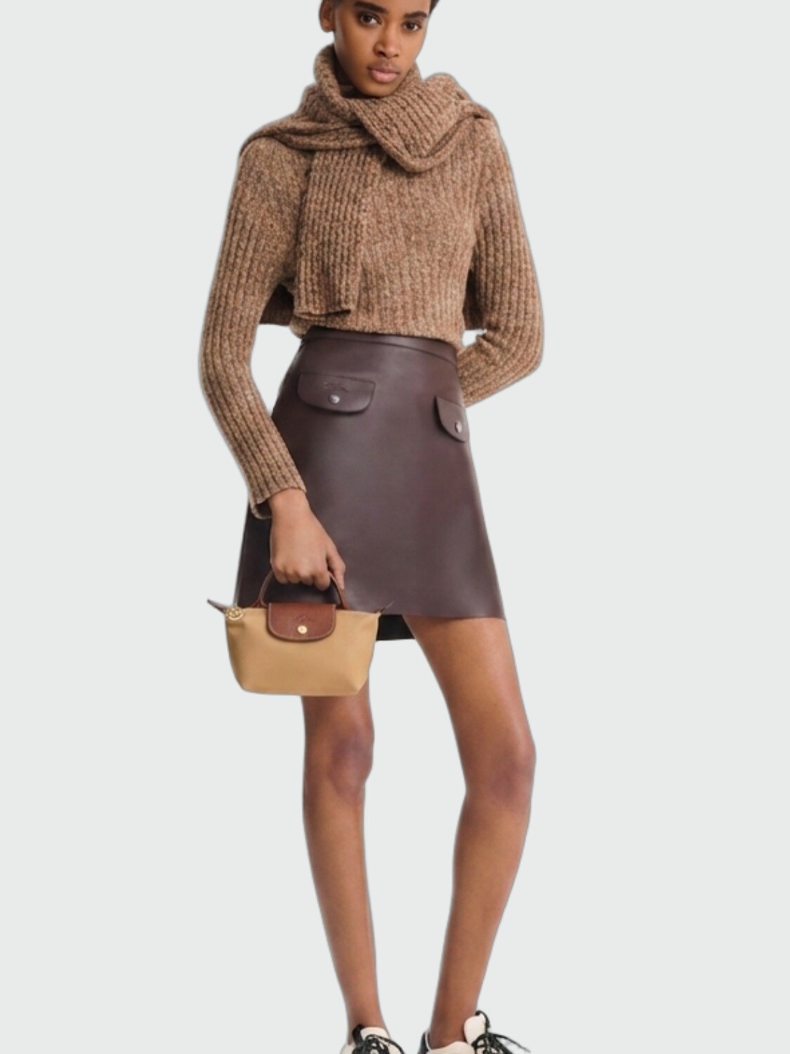LONGCHAMP - LE PLIAGE ORIGINAL, POUCH Beige