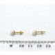 5 mm Caravanas en Oro 18 K Y Perlas. Peso 1 Grs 5 mm Caravanas en Oro 18 K Y Perlas. Peso 1 Grs
