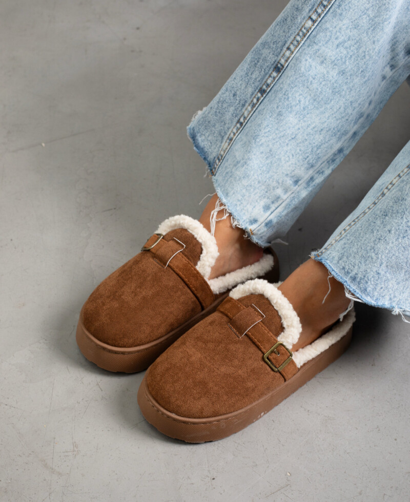 Zueco Millie marrón oscuro