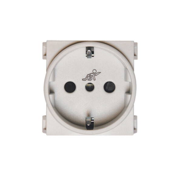 Módulo tomacorriente schuko 16A - Visione blanco C53218