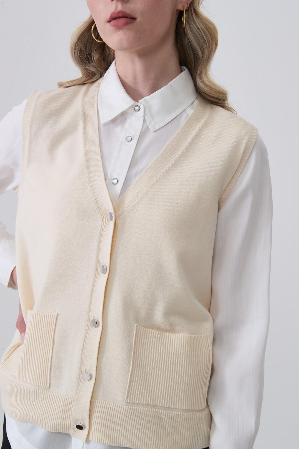 Chaleco Tebal Crudo / Natural