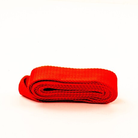 Cabresto de cinta con mosqueton Rojo