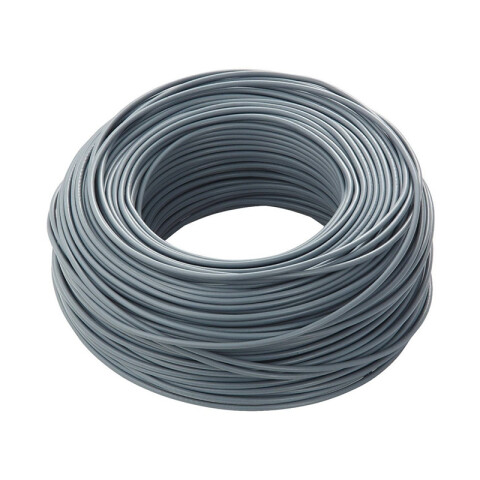 Cable bajo plástico gris 2x2mm², mayor a 100 mt. N04324