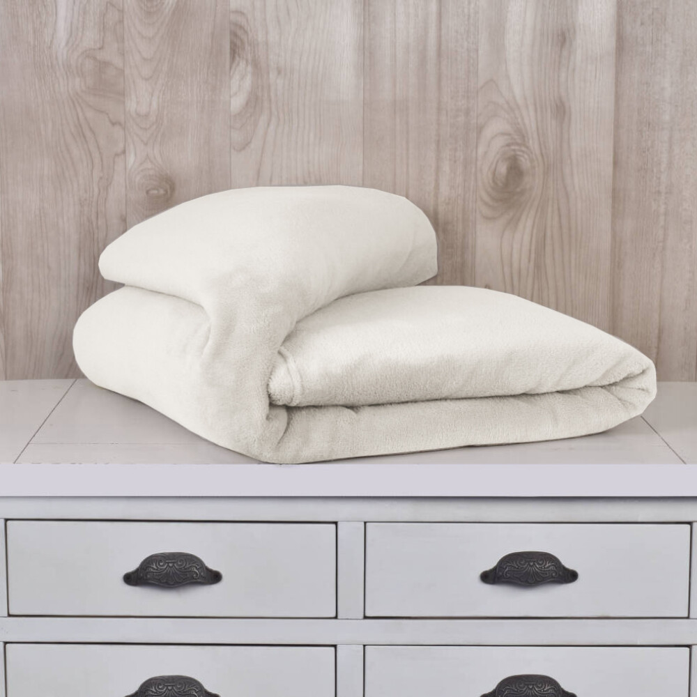 Manta Soft Marfil 240x240 cm