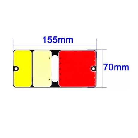 FAROL - TRAS CHATO LED M.ATRAS 12V 15,5X7CM X UNIDAD - FAROL - TRAS CHATO LED M.ATRAS 12V 15,5X7CM X UNIDAD -