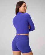 Polo Manga Larga Seamless Long-Sleeve Essential Tee Mujer Nightfall