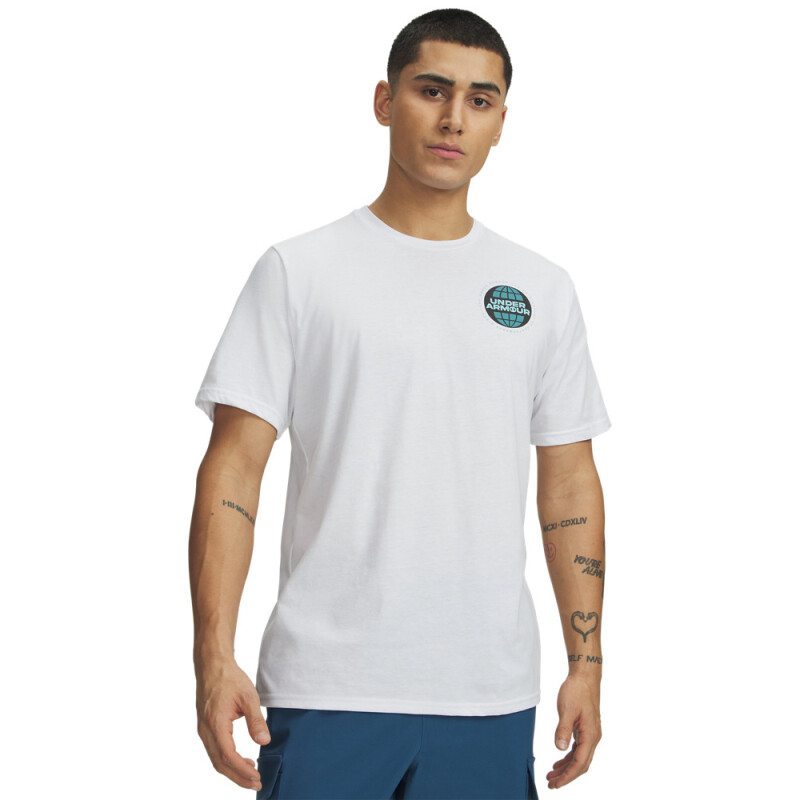 UA M ALL SPORTS SS-WHT GRN-100