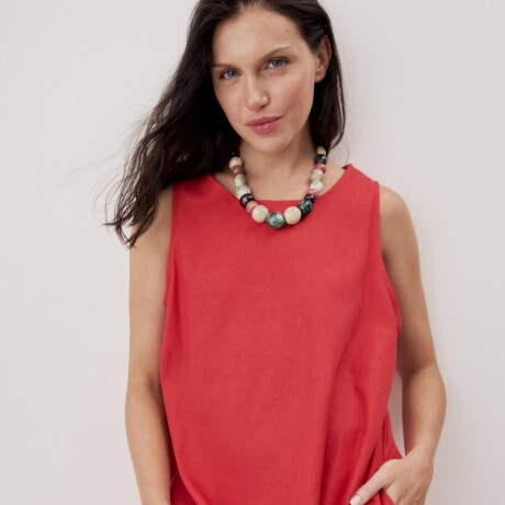 VESTIDO PILO HIGH Rojo