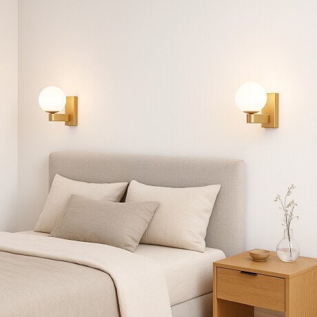 Aplique de Pared spot esfera minimalista DORADO