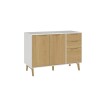 BAJO MESADA LINEA WOOD BLANCO