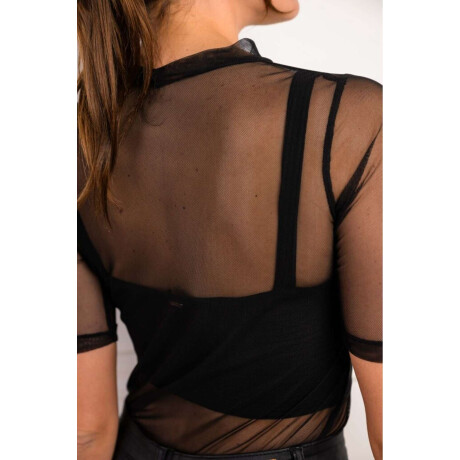 Polera Tul Negro