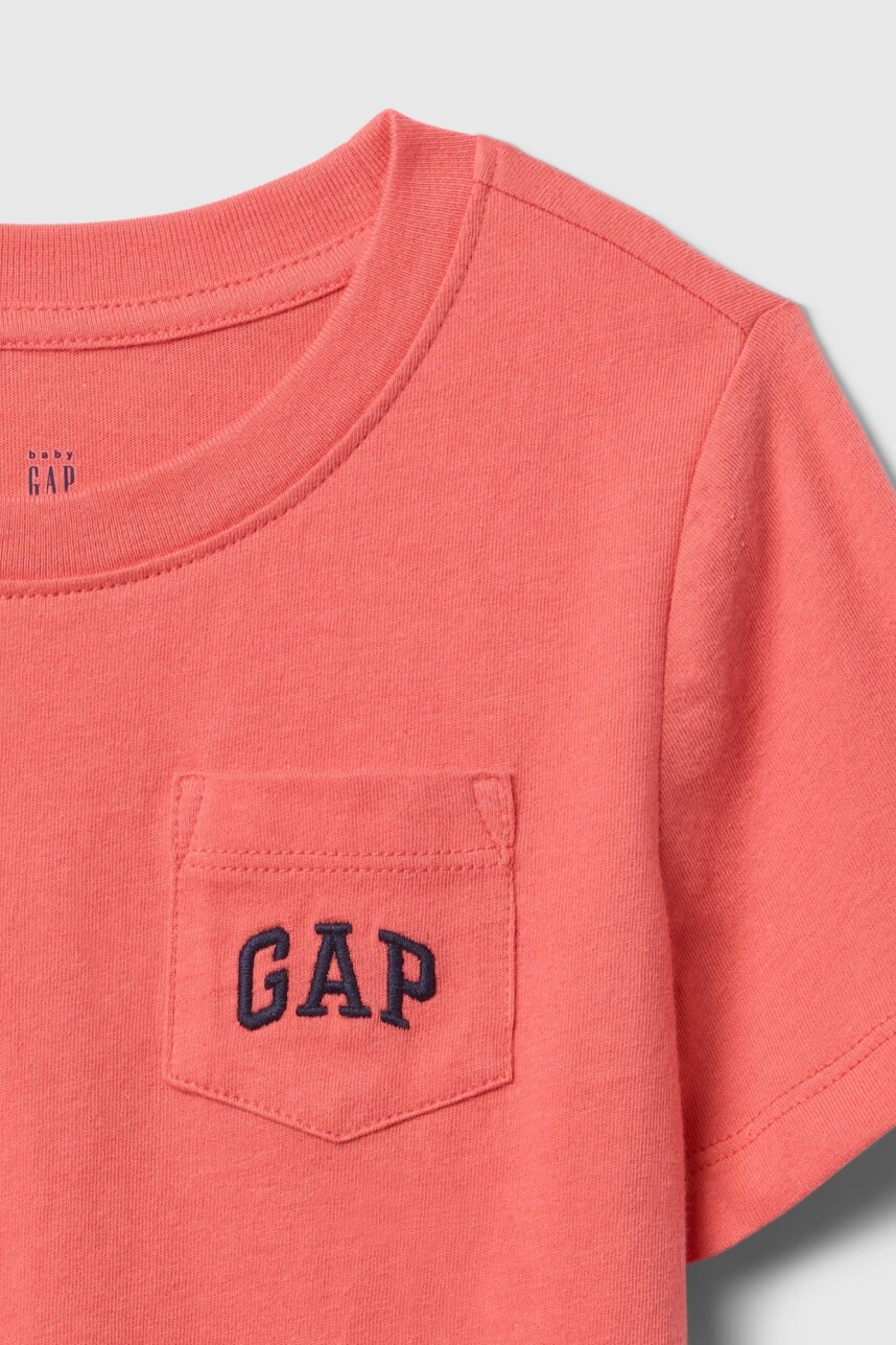 Remera Con Bolsillo Logo Gap Toddler Niño Watermelon Ice