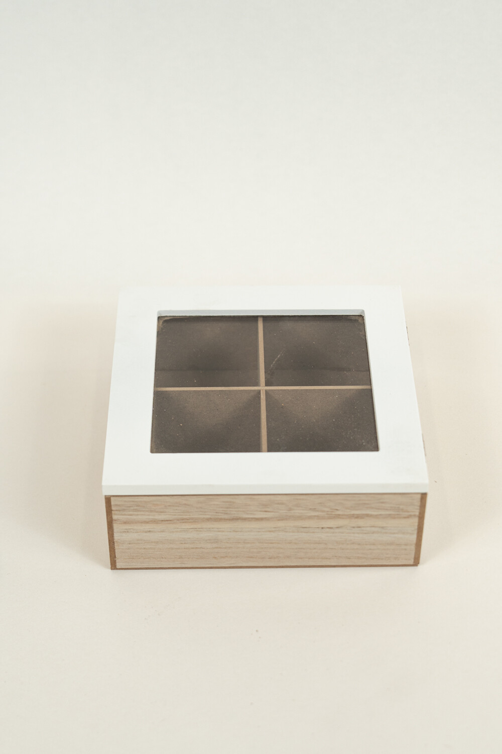Caja Para Té Tea, 4 Separadores Color Unico