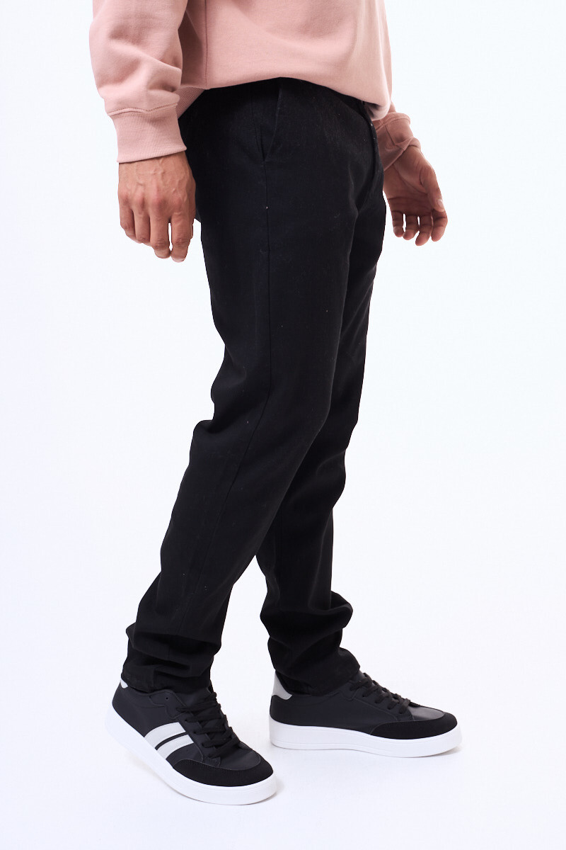 Pantalon de gabardina Rivera Negro