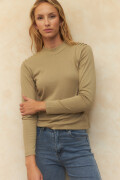 POLERA MOLITA Verde Grisáceo