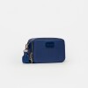 Bandolera New Penny en Efecto Cuero Zaffiano Azul