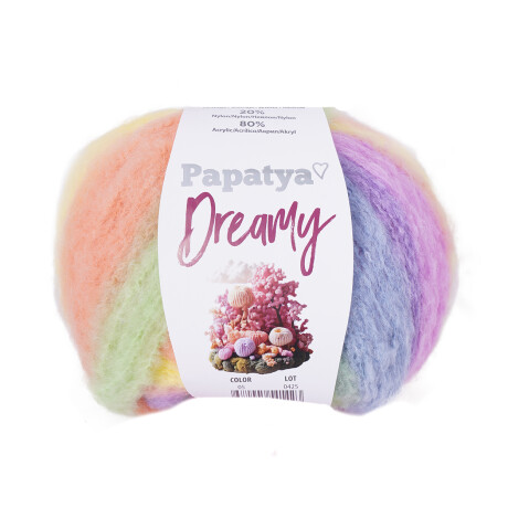 dreamy lila naranja verde