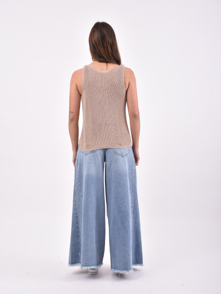 MUSCULOSA MIRELA BEIGE OSCURO