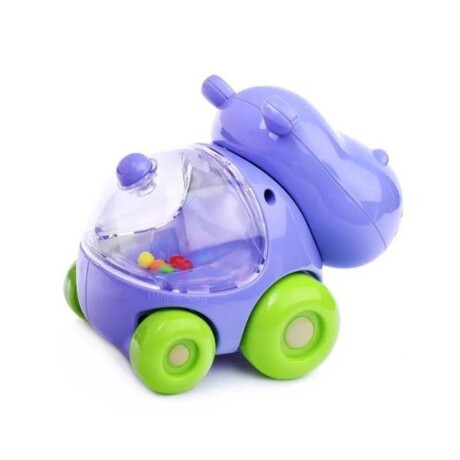 Autito Sonajero Animal Auto Rodante en Plástico Bebé Huanger Lila