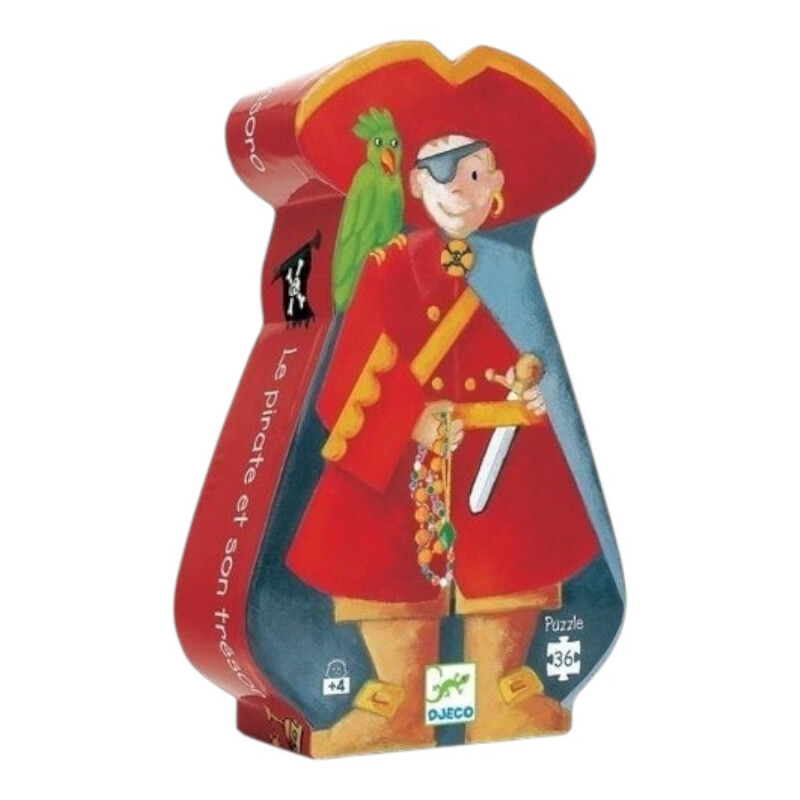 Puzzle Silueta Pirata y Tesoro Djeco Puzzle Silueta Pirata y Tesoro Djeco