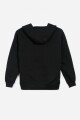 Campera con capucha y bolsillo NEGRO