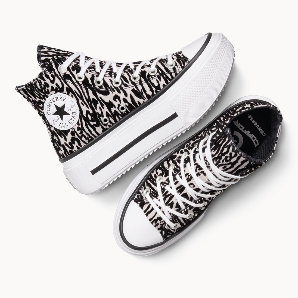Zapatillas Converse Chuck Taylor AS Double Stack Platform Animal Graphic Unisex Black