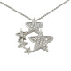 Cadena Y Dije Oro Blanco 18K Y Brillantes Cadena Y Dije Oro Blanco 18K Y Brillantes