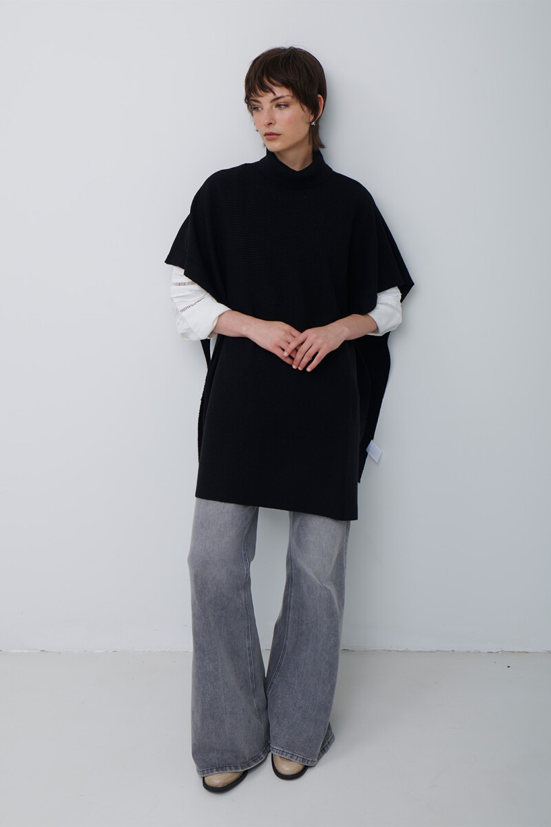 PONCHO ROMPEVIENTO NEGRO