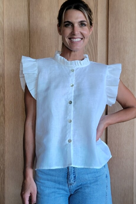 Musculosa Mojito Puro Lino Blanco