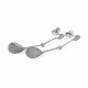 CARAVANAS EN ORO BLANCO 18K CON BRILLANTES CARAVANAS EN ORO BLANCO 18K CON BRILLANTES