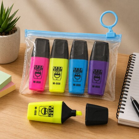 Marcador Fluor Mini x4 Unidades Marcador Fluor Mini x4 Unidades
