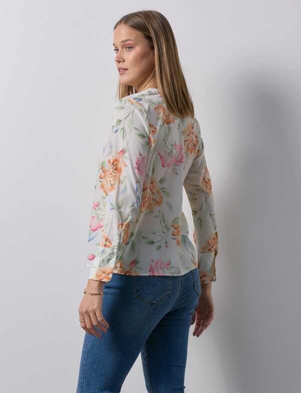 Blusa Flores CRUDO/MULTI