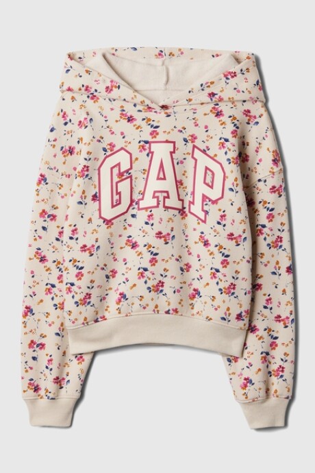 Canguro Logo Gap Oversized Niña White Floral Print