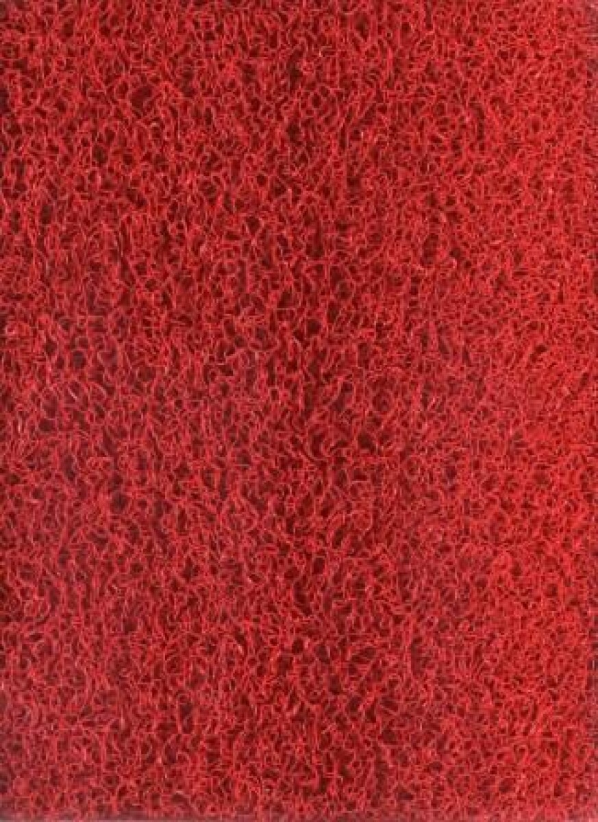 CUSHION MAT MEDIUM - FELPUDO CUSHION MAT PVC 'MEDIUM B' 2101 RED CON BASE ANCHO 1,22M 