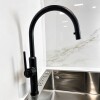 Grifería de cocina Monocomando de mesada extensible Negro Mate Grifería De Cocina Monocomando De Mesada Extensible Negro Mate