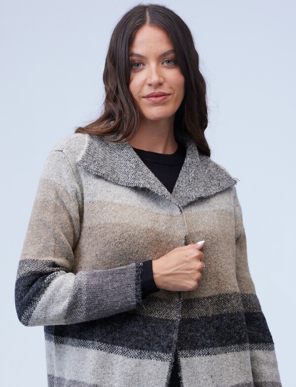 Cardigan Bolsillos MULTI/GRIS