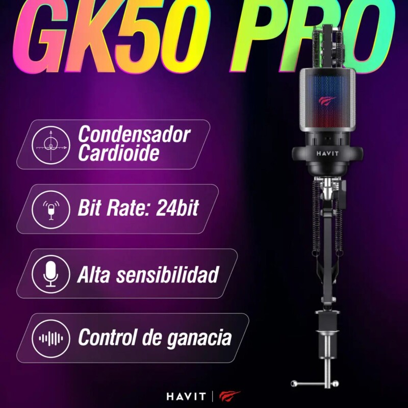 Micrófono Gamer Rgb Usb Con Brazo Para Streaming Micrófono Gamer Rgb Usb Con Brazo Para Streaming
