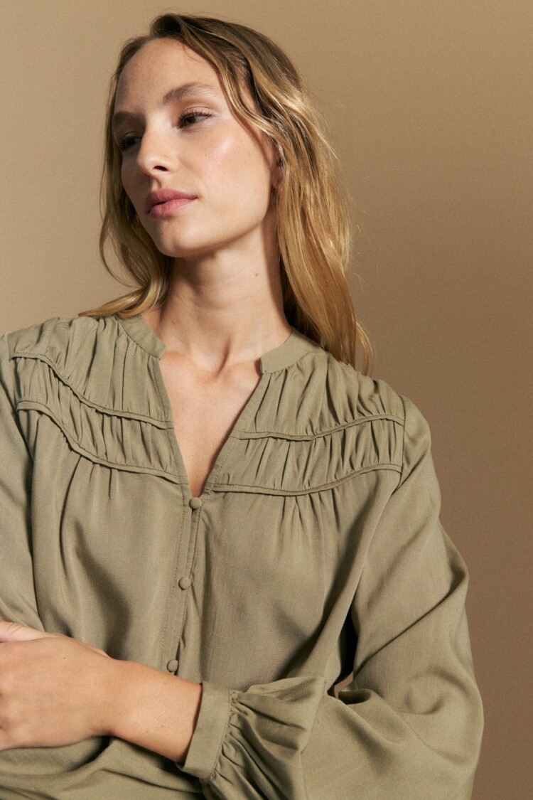 CAMISA LILO Verde Grisáceo