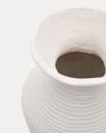 Jarrón Pria de papel maché blanco 51 cm