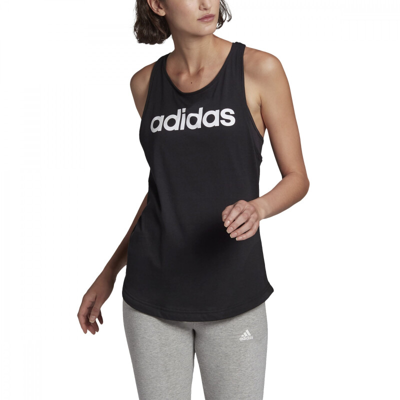 ADIDAS MUSCULOSA de Mujer Negro-blanco