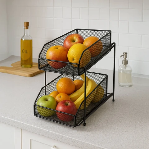 Organizador De Cocina Bajo Mesada Alacena 2 Estantes Cajones CAN010 Organizador De Cocina Bajo Mesada Alacena 2 Estantes Cajones CAN010