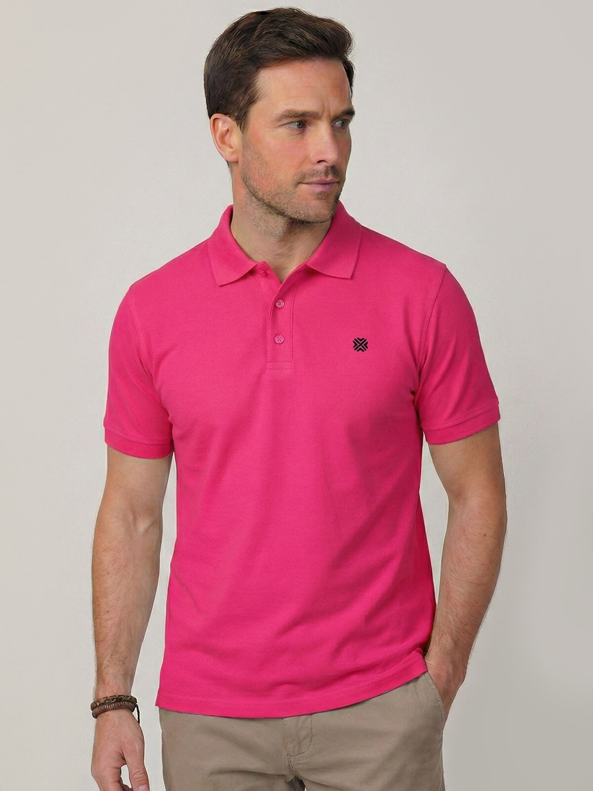 REMERA POLO CLIFTON FUCSIA