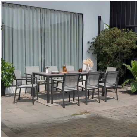 MESA RECTANGULAR URBANITE 207X90CM Mesa Rectangular De Patio RUSTICO Urbanite 207X90 CM - Gris