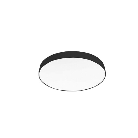 Plafón LED redondo 8W negro, luz neutra Ø11cm NV2131