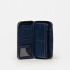 Billetera Mia en cuero graneado Marine Blue