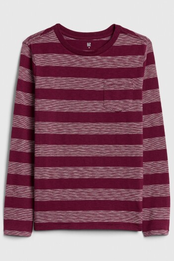 Remera A Rayas Manga Larga Niño Red Delicious