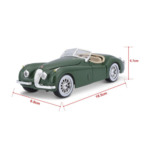Auto De Colección Bburago Jaguar Xk 120 Roadster Año 1951 Escala 1:24