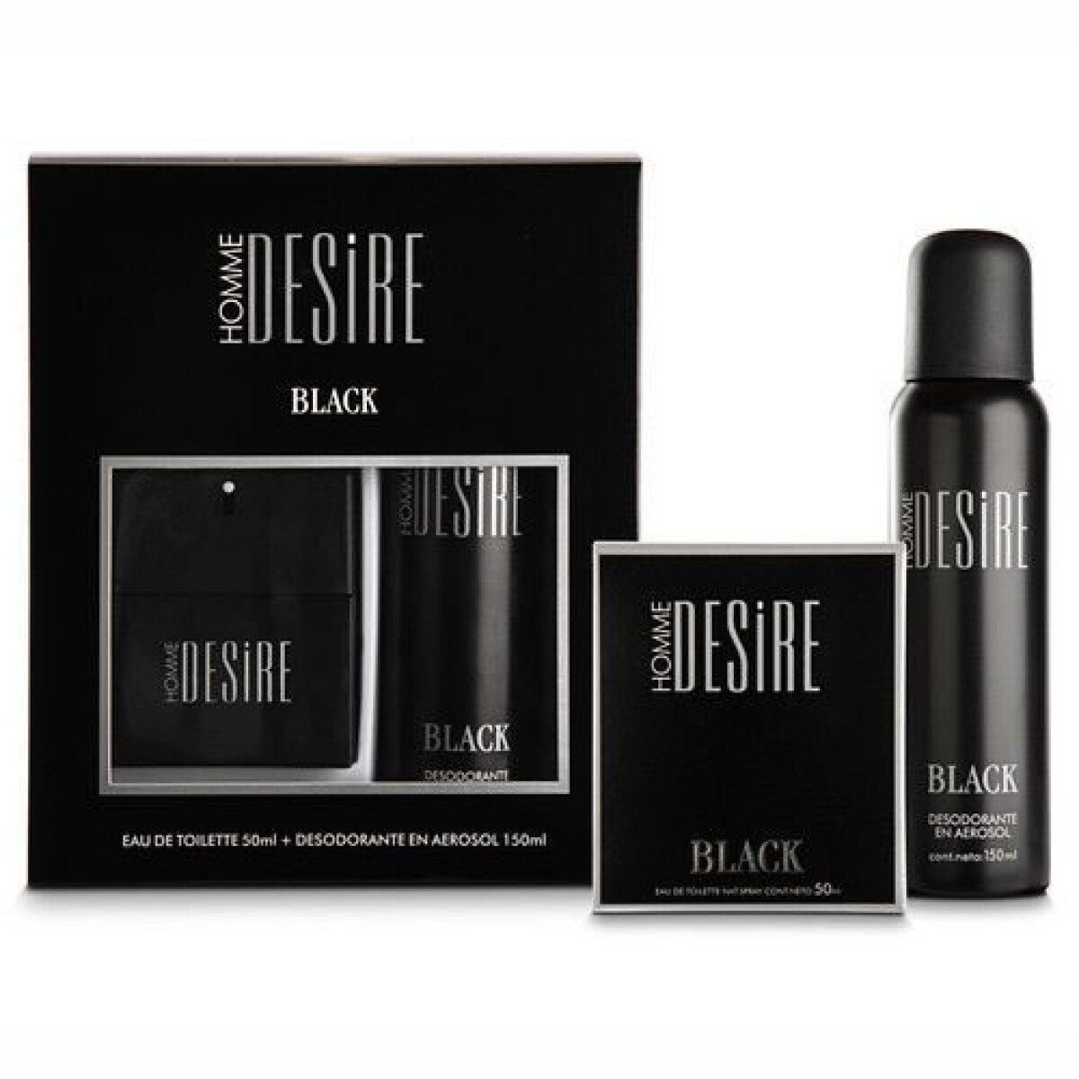 Pack Fragancia Desire Black EDT + Desodorante Aer – Perfume y Protección